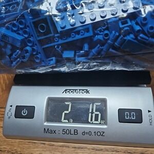 Bulk Lot Of 2+ Lbs Loose Blue Lego Parts & Pieces-‎ Bricks, Tiles